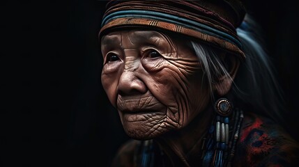 elderly chinese woman