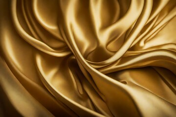 golden silk background generated by AI technology