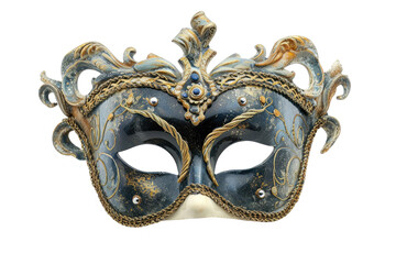 retro carnival mask on transparent background, PNG file, cut out