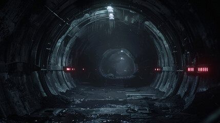 3d rendering dark science-fiction