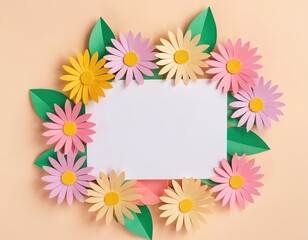 Fototapeta premium frame with flowers