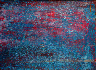 Grunge background with abstract colored texture. Old scratches, stain, paint splats, spots. - 737994998