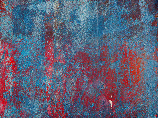 Grunge background with abstract colored texture. Old scratches, stain, paint splats, spots.