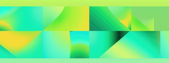 Greeen yellow black blue abstract gradient geometry cover graphic art background