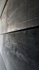 Macro detail of wooden wall edge