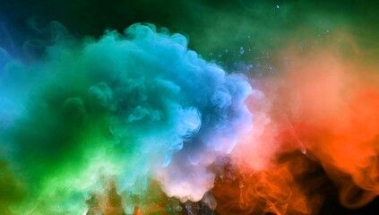動くカラフルの雲のシーン/素材/デザイン/模様/煙/ビデオの背景/光/照明/展示/ステージ/特殊効果/グラフィック/モーション/美しい壁紙/綺麗な背景