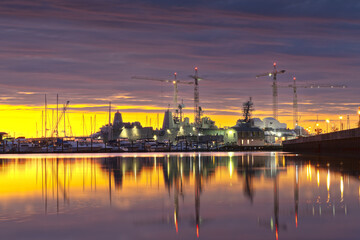 Norfolk, Virginia, USA Shipyard on the Chesapeake - 738002554