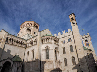 Fototapeta na wymiar detail of Medieval Cathedral of San Vigilio Dome Gothic style, Trento , Italy