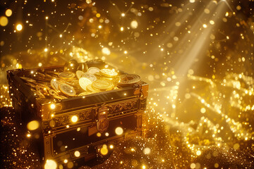 金貨の入った宝箱