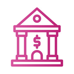 bank gradient icon