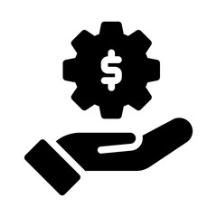 wealth glyph icon