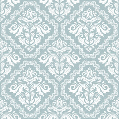 Orient blue and white classic pattern. Seamless abstract background with vintage elements. Orient pattern. Ornament for wallpapers and packaging