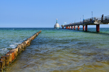 Fototapeta premium Seebrücke Zingst in der Ostsee
