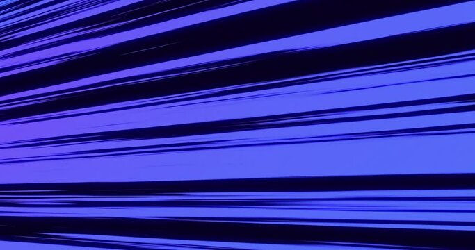 Animation of Fast moving Comic speed lines. Blue color animated background.