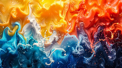 Colorful 4k wallpaper with abstract design