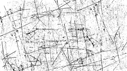 Scratched Grunge Urban Background Texture Vector. Dust Overlay Distress Grainy Grungy Effect. Distressed Backdrop Vector Illustration. Isolated Black on White Background.