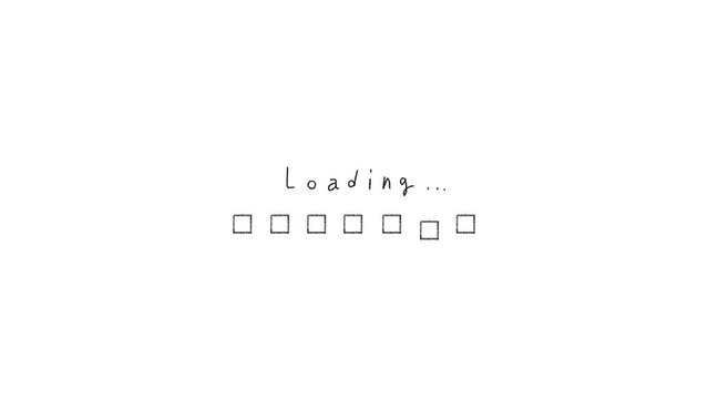 Cute graphic video with pencil brush. Loading. YouTube screen switch