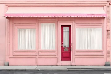  vintage european  light pink boutique , cute storefront template