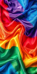 Gay Pride Background with Rainbow Colors