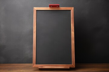 Empty sandwich board for a menu and a chalk drawing. - obrazy, fototapety, plakaty