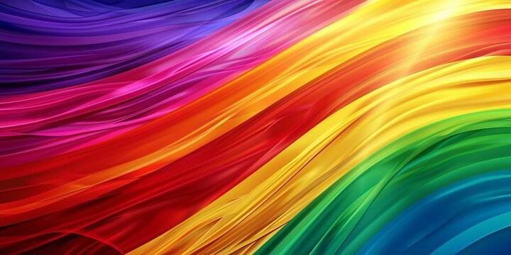 Gay Pride Background with Rainbow Colors