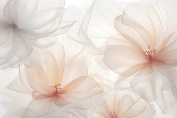 Obraz premium translucent flowers of a delicate color flower 