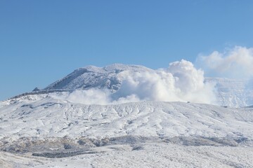 冬の阿蘇