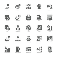 Business Analyst  icon pack for your website, mobile, presentation, and logo design. Business Analyst  icon glyph design. Vector graphics illustration and editable stroke.
