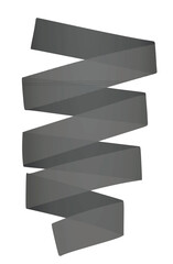 Grey  waist strip. vector illustration