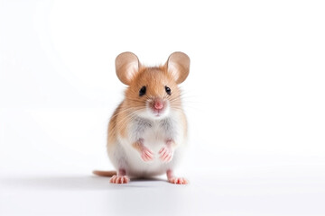 little mouse isolated on white background