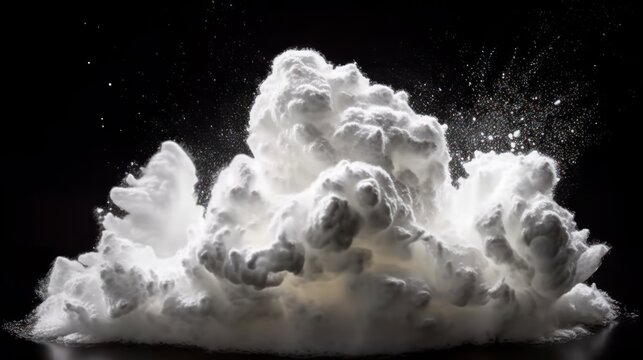 Soap foam, lather isolated on black, with clipping path