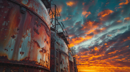 A stunning sunset sky ablaze with vibrant colors