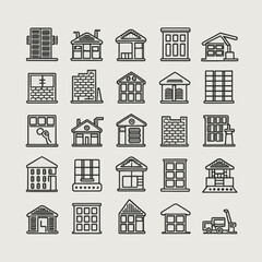 construction icon vector set 