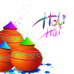 Vector illustration of Happy Holi social media feed template