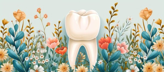 Protecting dental health and medical care concept