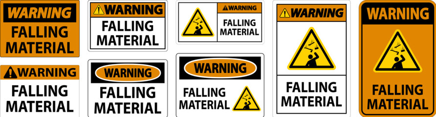 Warning Sign Falling Material