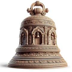 Indian Ancient Bell With Intricate Design 