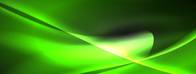 Lines and waves with neon light effect background for wallpaper, business card, cover, poster, banner, brochure, header, website