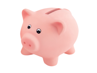 Sparschwein und Hintergrund transparent PNG cut out