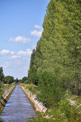 The path of the ditch