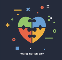 World Autism Day Font Style Icon: A Symbol of Understanding and Acceptance	
