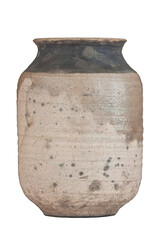 Rectangular oval vase with spotted and speckled pattern