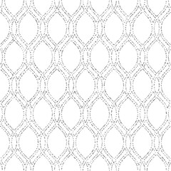 Seamless vector ornament. Modern wavy background. Geometric modern dotted wavy light pattern