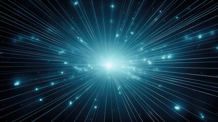 Hyperspace Travel Light Speed Abstract Background - obrazy, fototapety, plakaty