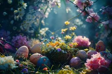 Fototapeta na wymiar Easter Delights Celebrating Renewal and Rebirth,