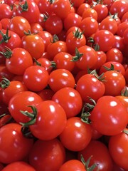 red tomatoes in the market