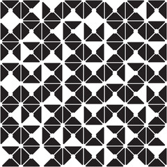Obraz premium Vector modern seamless geometry pattern random messy, black and white abstract geometric background, trendy print, monochrome retro texture, hipster fashion design