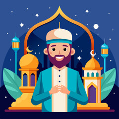 Ramadan Mubarak Vector illustration 