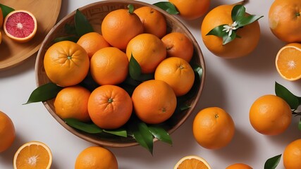 Oranges traditional fruit in Chinese new year