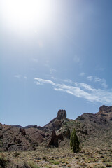 Volcanic landscape in El Teide National Park on Tenerife, Spain